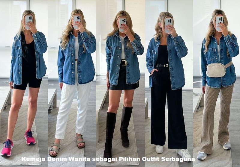 kemeja denim wanita